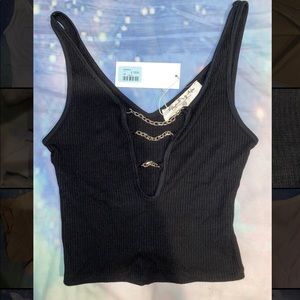 NEW Emma & Sam Chain Crop Tank Top- Size XS
